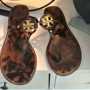 Tory Burch Tortoise Jelly Sandals Sz8 Worn 4x!